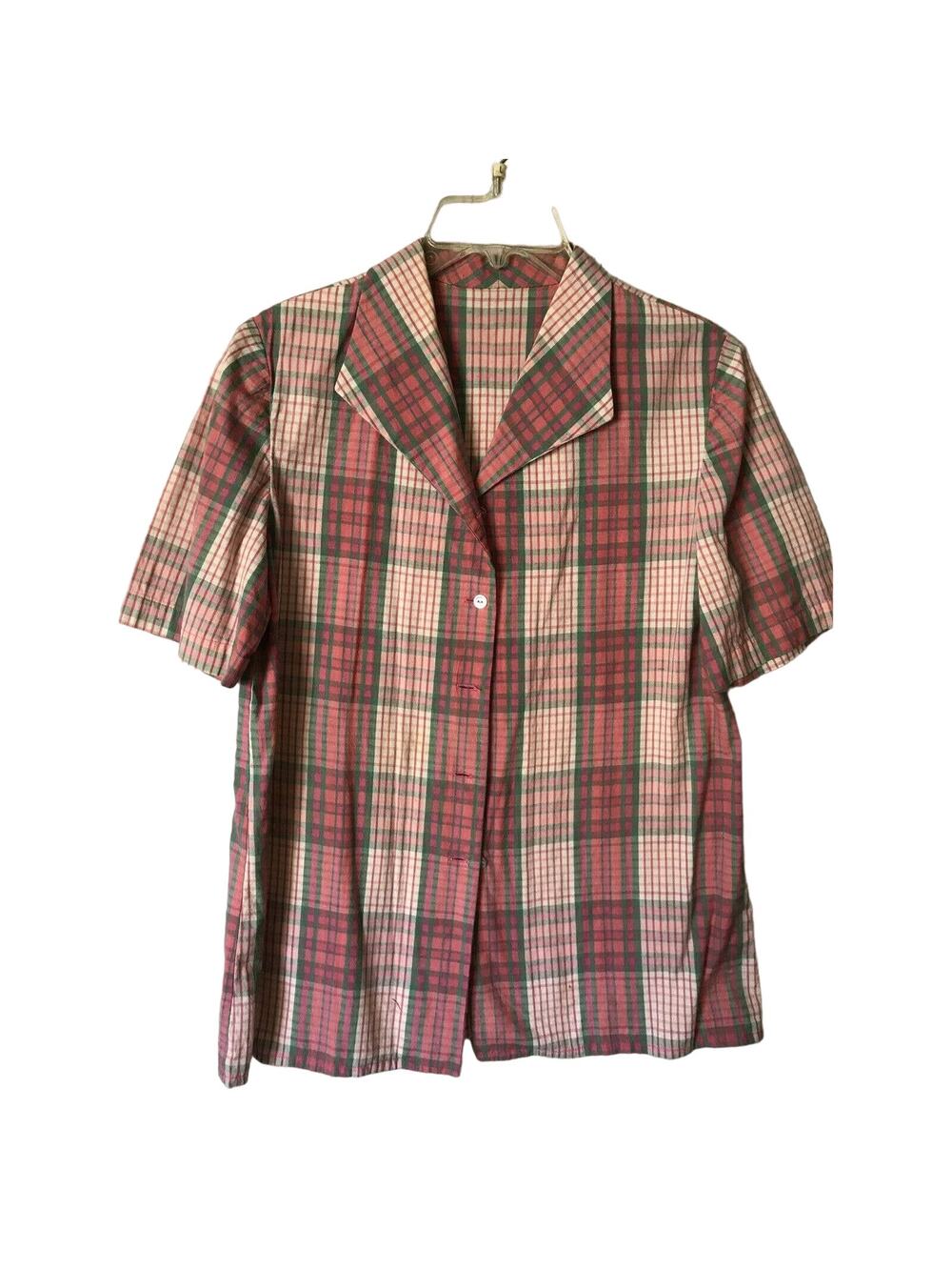 Women's Handmade Blouse short sleeve 40" XL